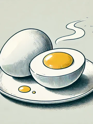 boiled egg sketch