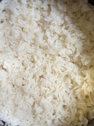 Fluffy white rice